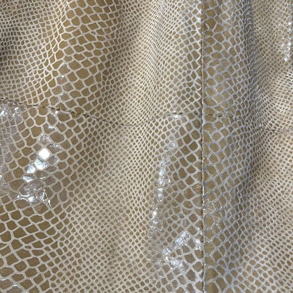 Persona Marina Rinaldi Python Print Leather Skirt Sz 23 (M) - Picture 9 of 16